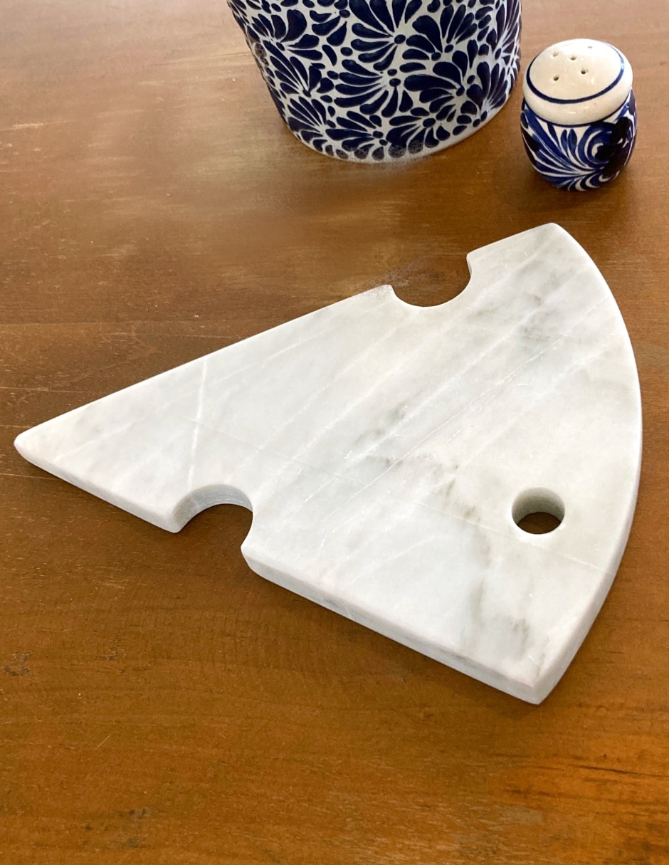 Tabla para queso Queso Blanco de mármol 2