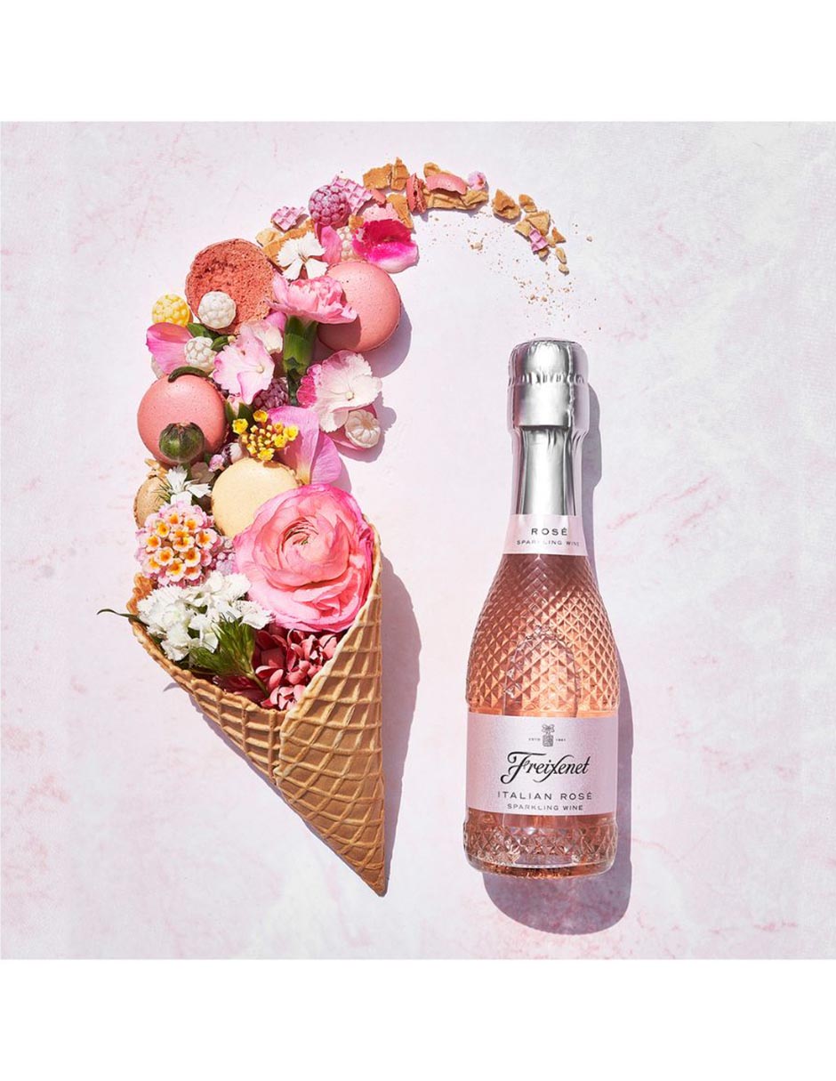 Vino espumoso rosado Glera y Pinot Noir Spakling Wine Italia 200 ml 5