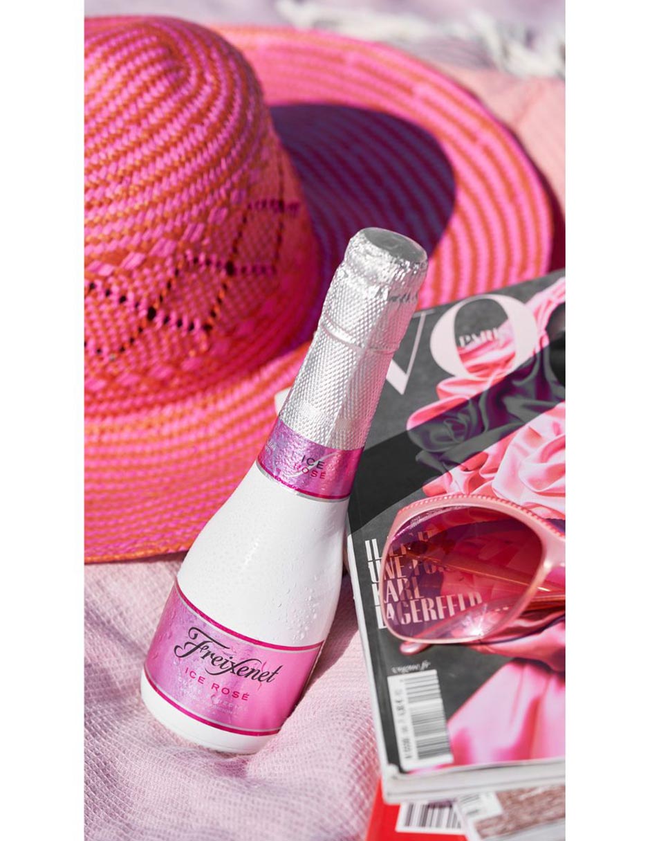 Vino espumoso rosado Garnacha, Pinot Noir y Chardonnay Ice Rosé España 200 ml 2