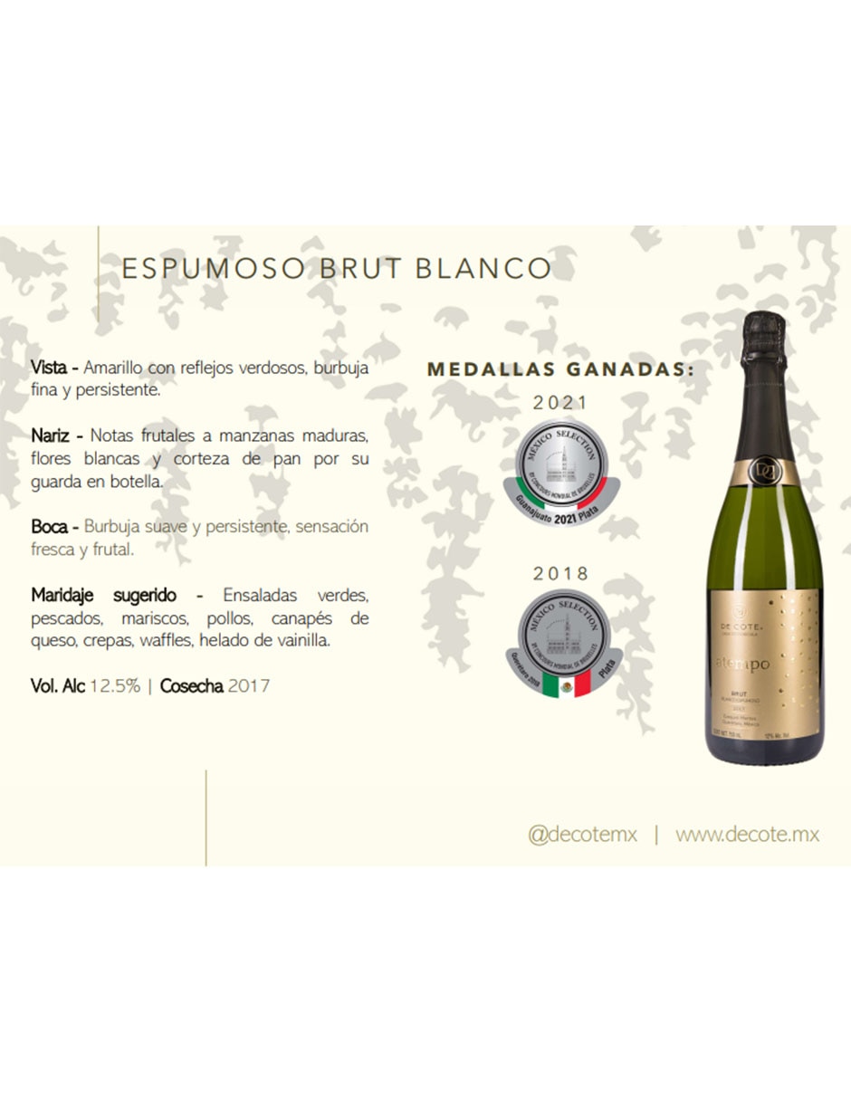 Vino espumoso blanco Xarel·lo Atempo 2
