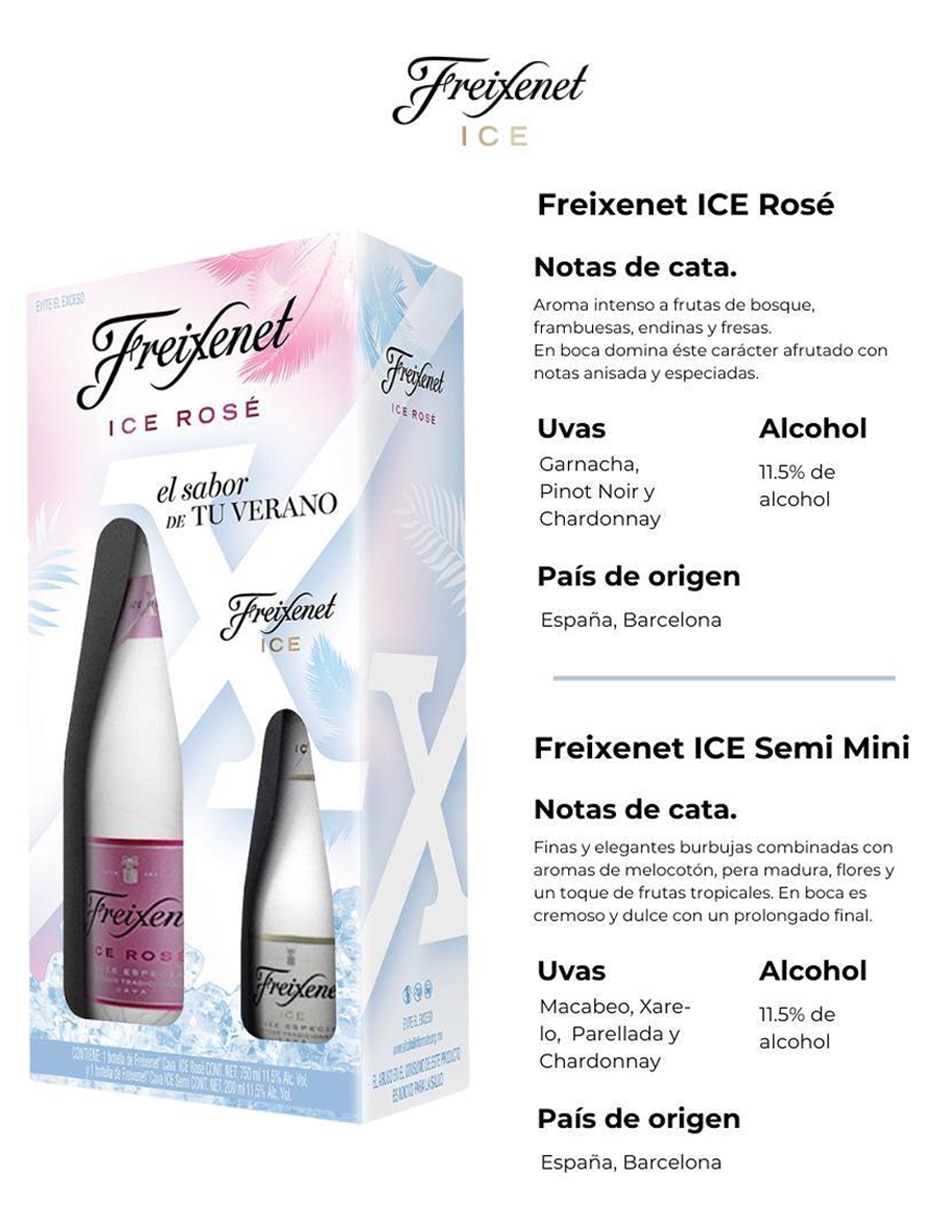 Vino espumoso rosado Pinot Noir y Chardonnay Ice España 750 ml 4