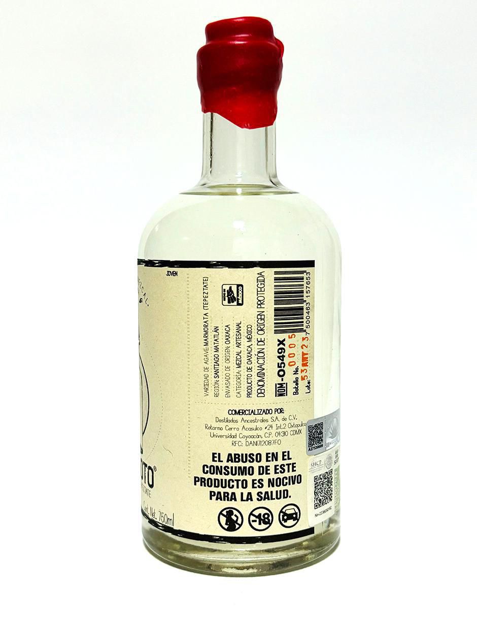 Mezcal Tepeztate Joven 750 ml 3