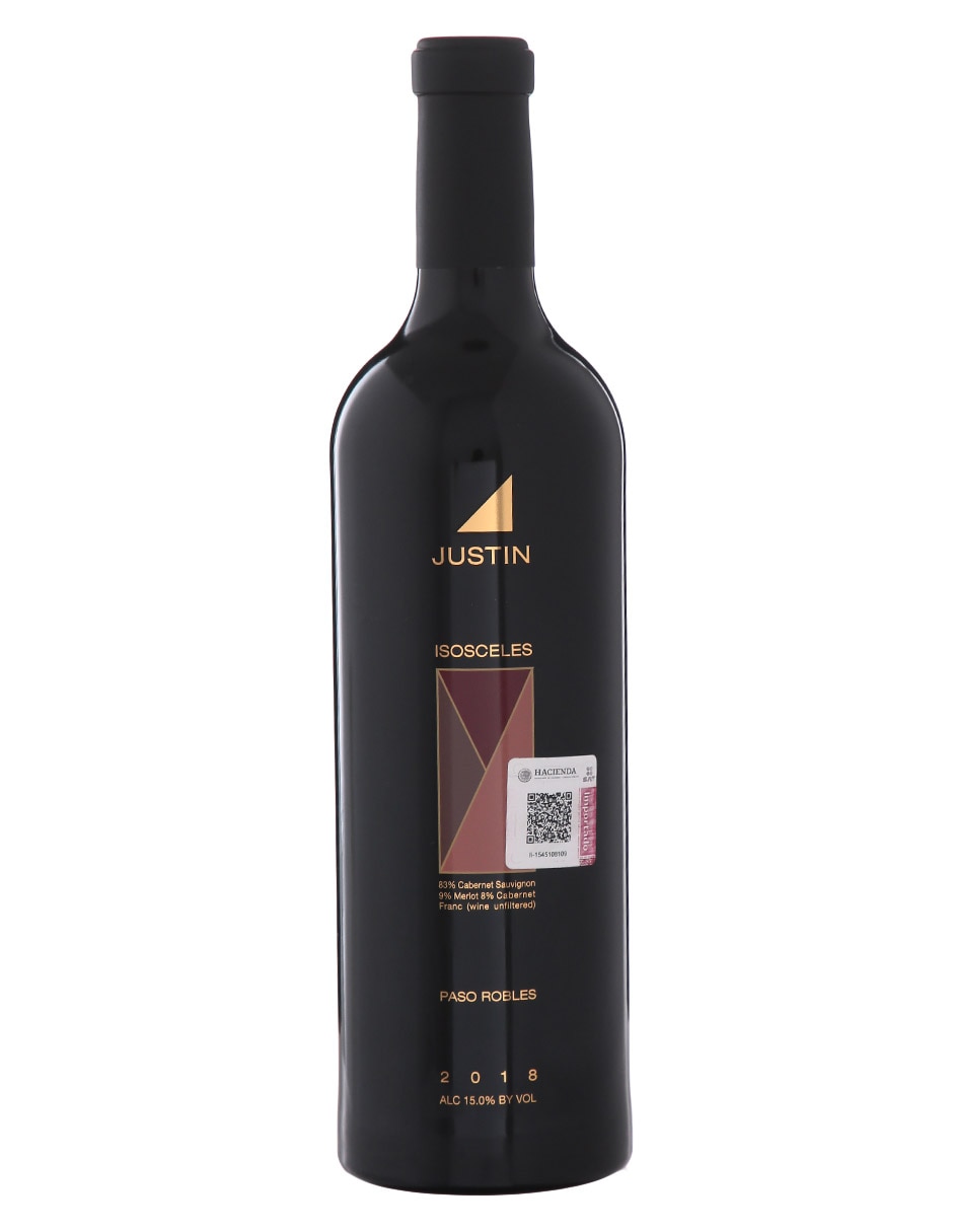 Vino tinto Justin Vineyards & Winery cabernet sauvignon, merlot, cabernet frances, petit verdot 750 ml