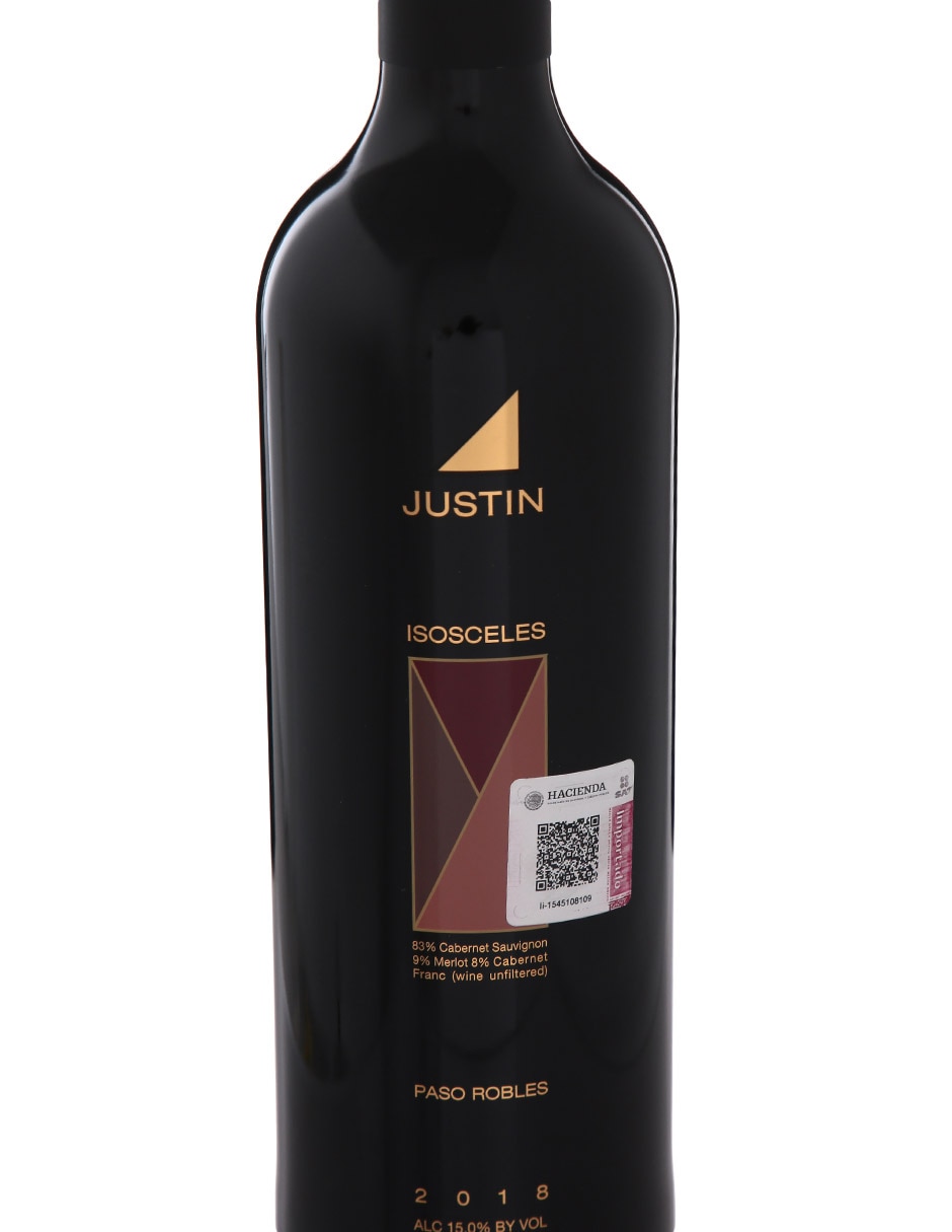 Vino tinto Justin Vineyards & Winery cabernet sauvignon, merlot, cabernet frances, petit verdot 750 ml 2