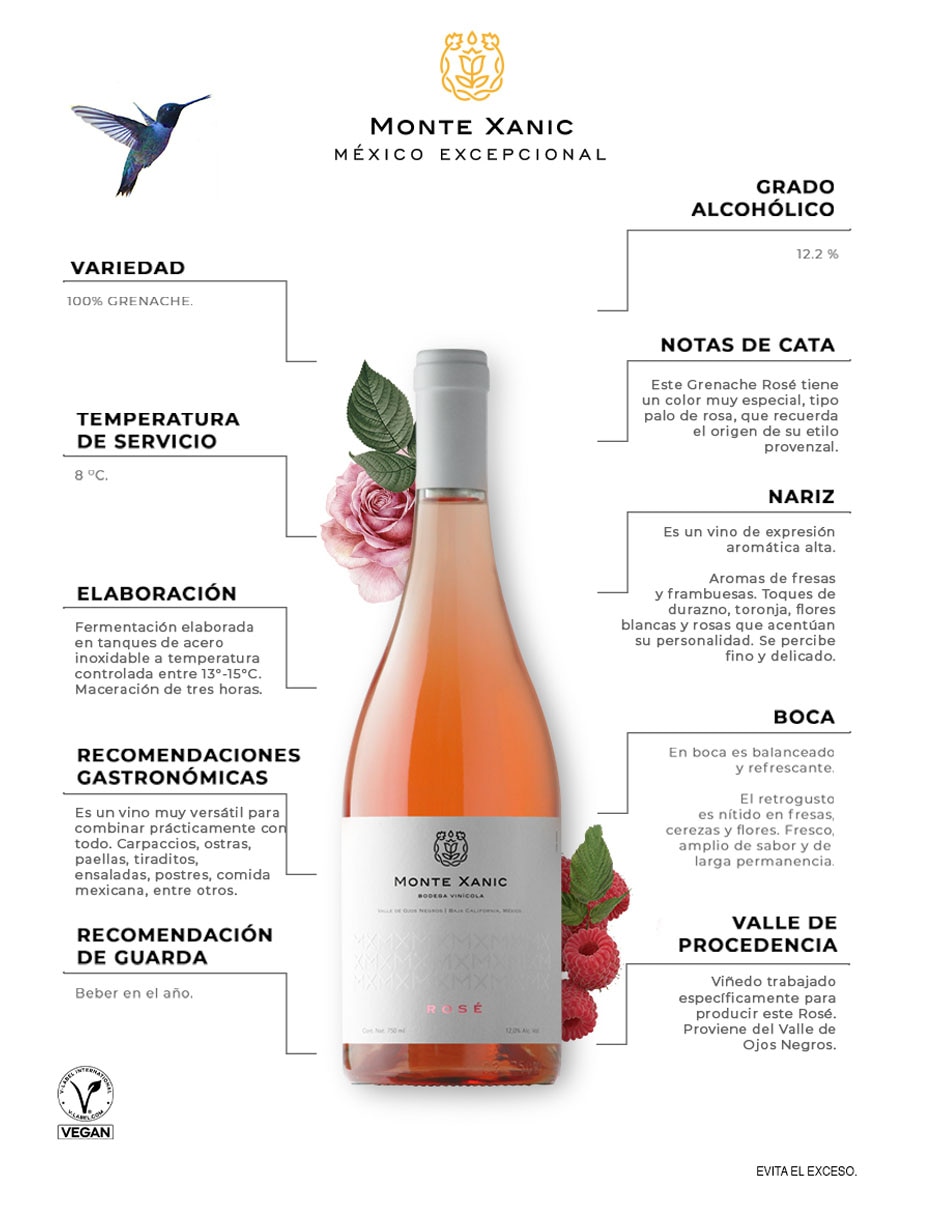 Vino Rosado varietal semi seco 750 ml 4