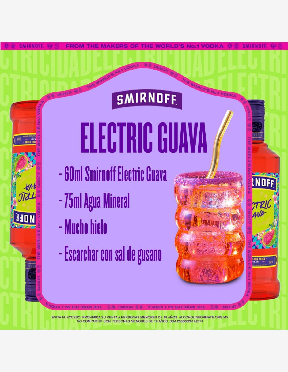 Vodka de guayaba Electric Guava 750 ml 4