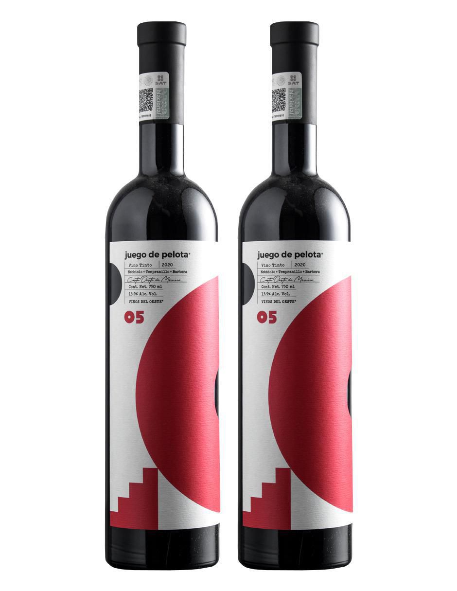 Set vino tinto Juego De Pelota 05 nebbiolo, tempranillo y barbera 750 ml