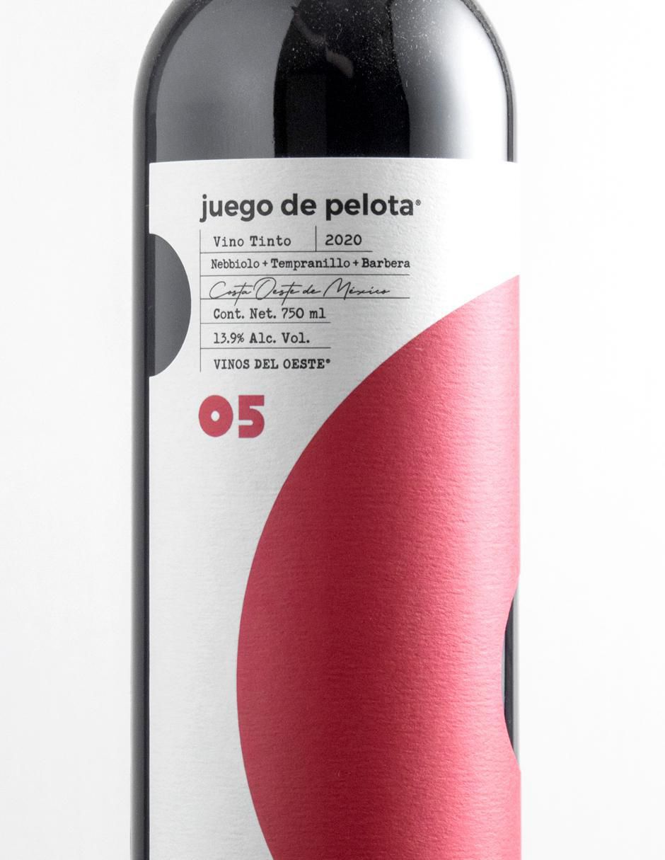 Set vino tinto Juego De Pelota 05 nebbiolo, tempranillo y barbera 750 ml 2
