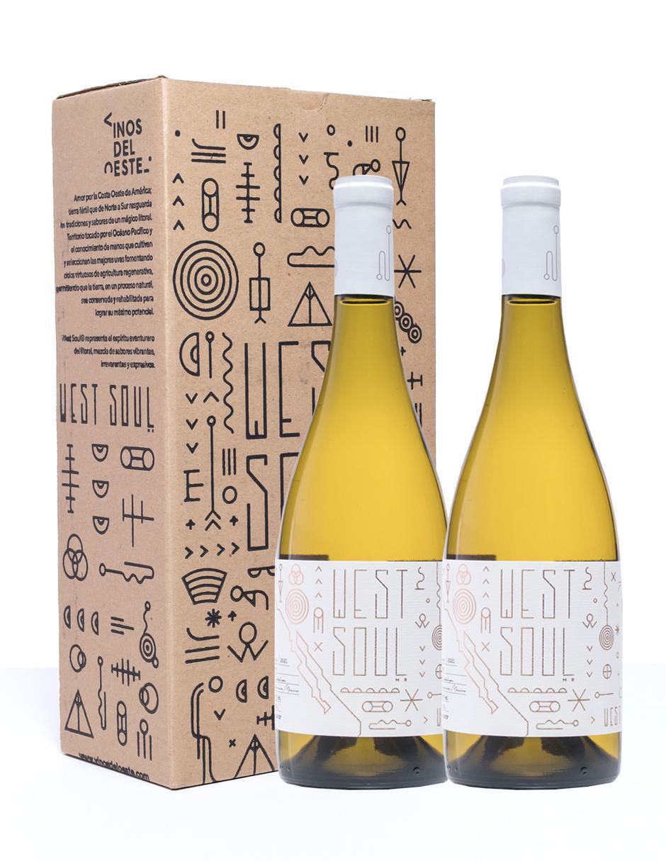 Set vino blanco West Soul chardonnay 4