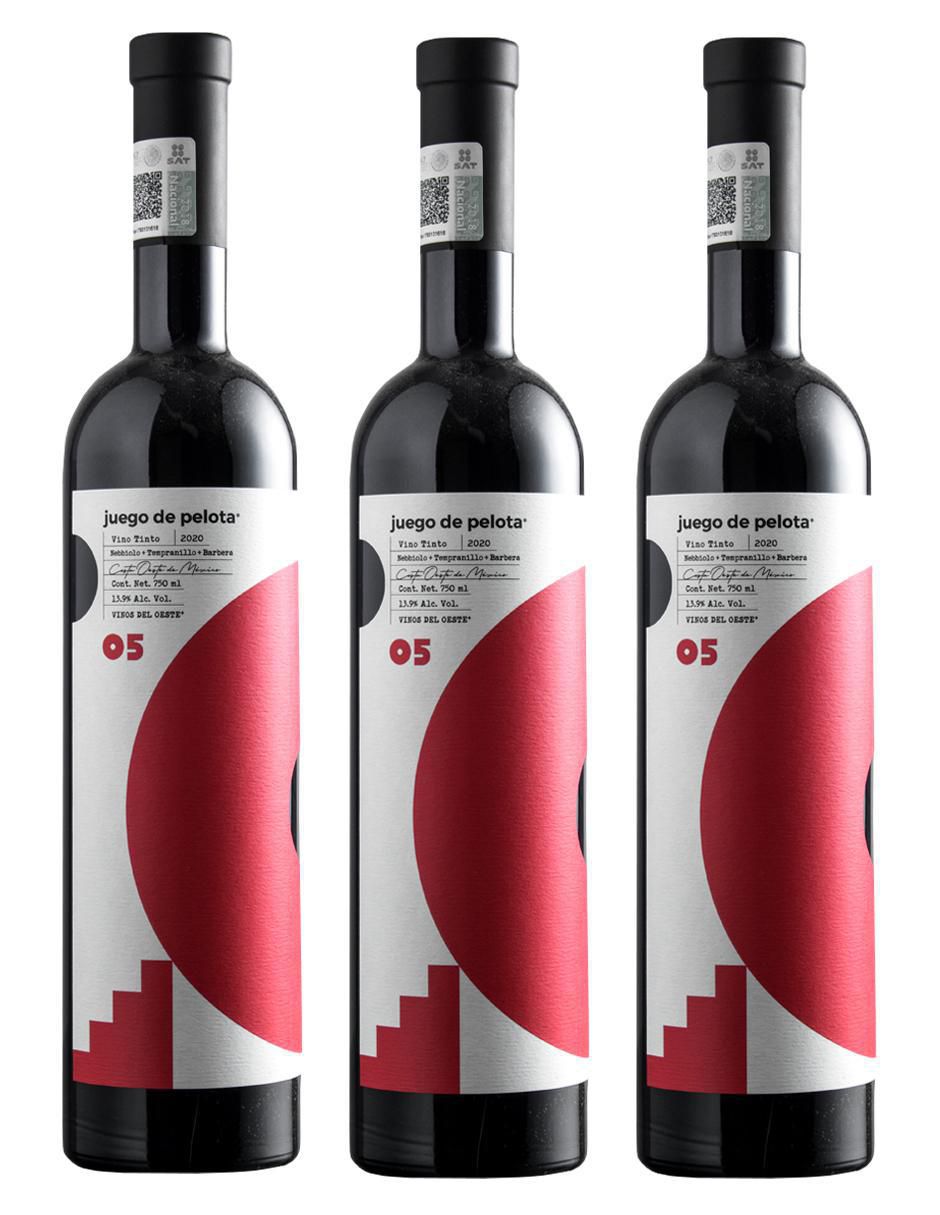 Set de vino tinto juego de Pelota 05 nebbiolo, tempranillo y barbera