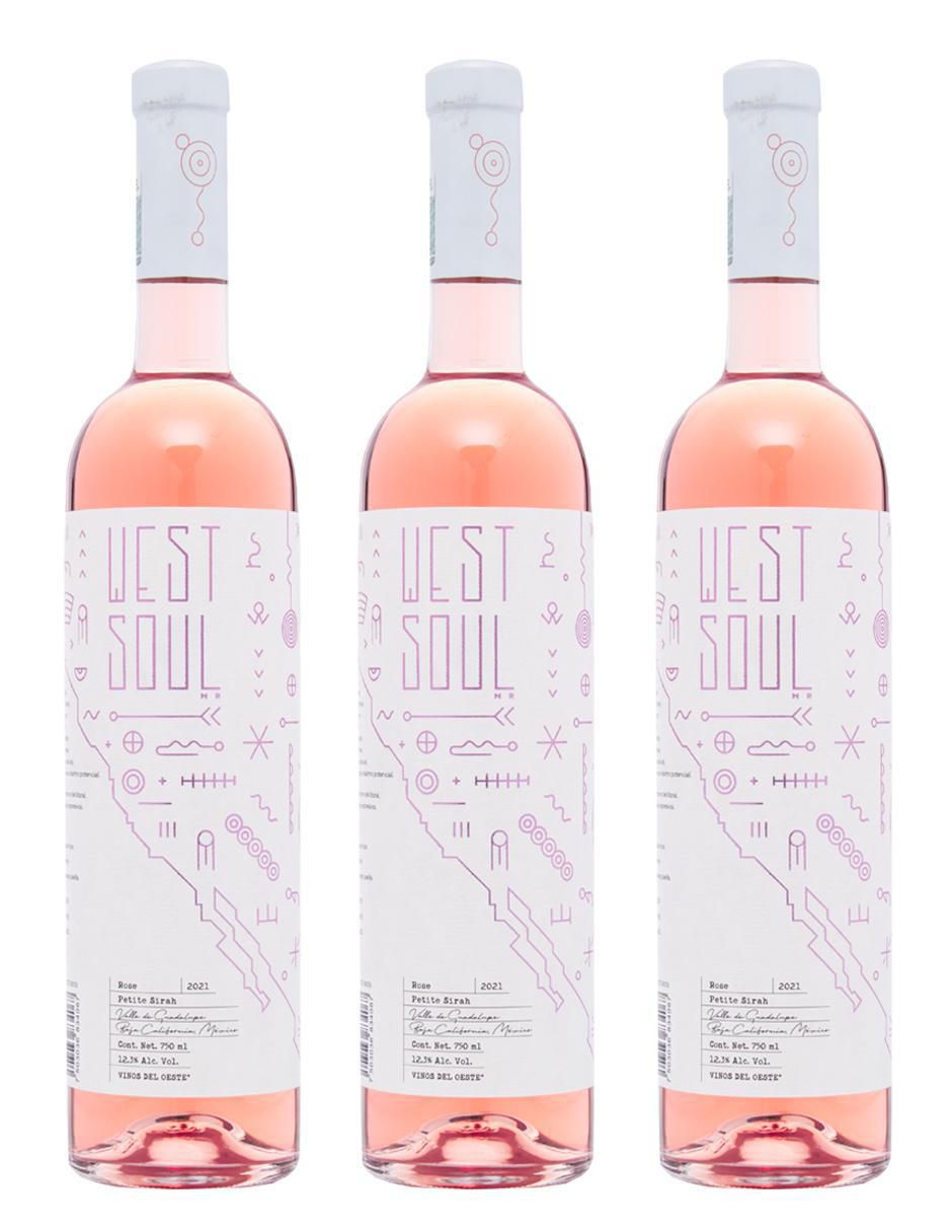 Set vino rosado varietal semi seco Petite Sirah