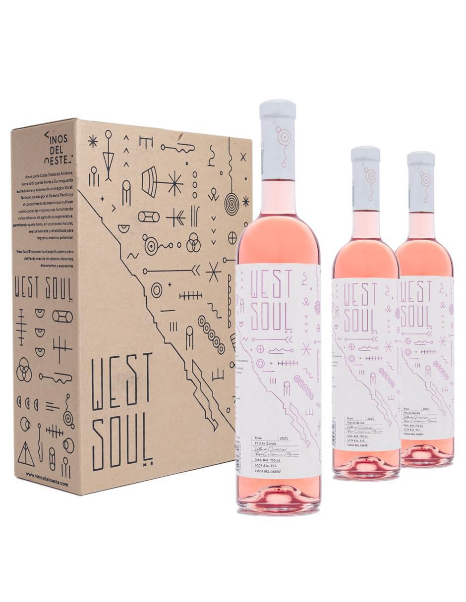 Set vino rosado varietal semi seco Petite Sirah 9