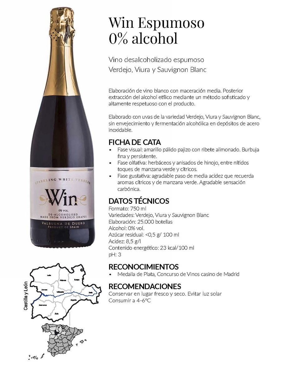 Vino tinto gasificado Verdejo España 750 ml 3