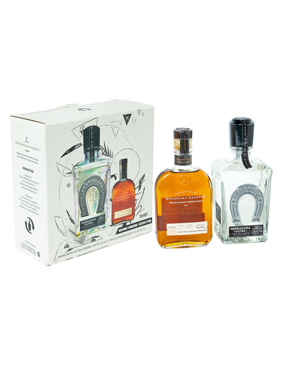 Caja de tequila Ultra tipo añejo 2 piezas