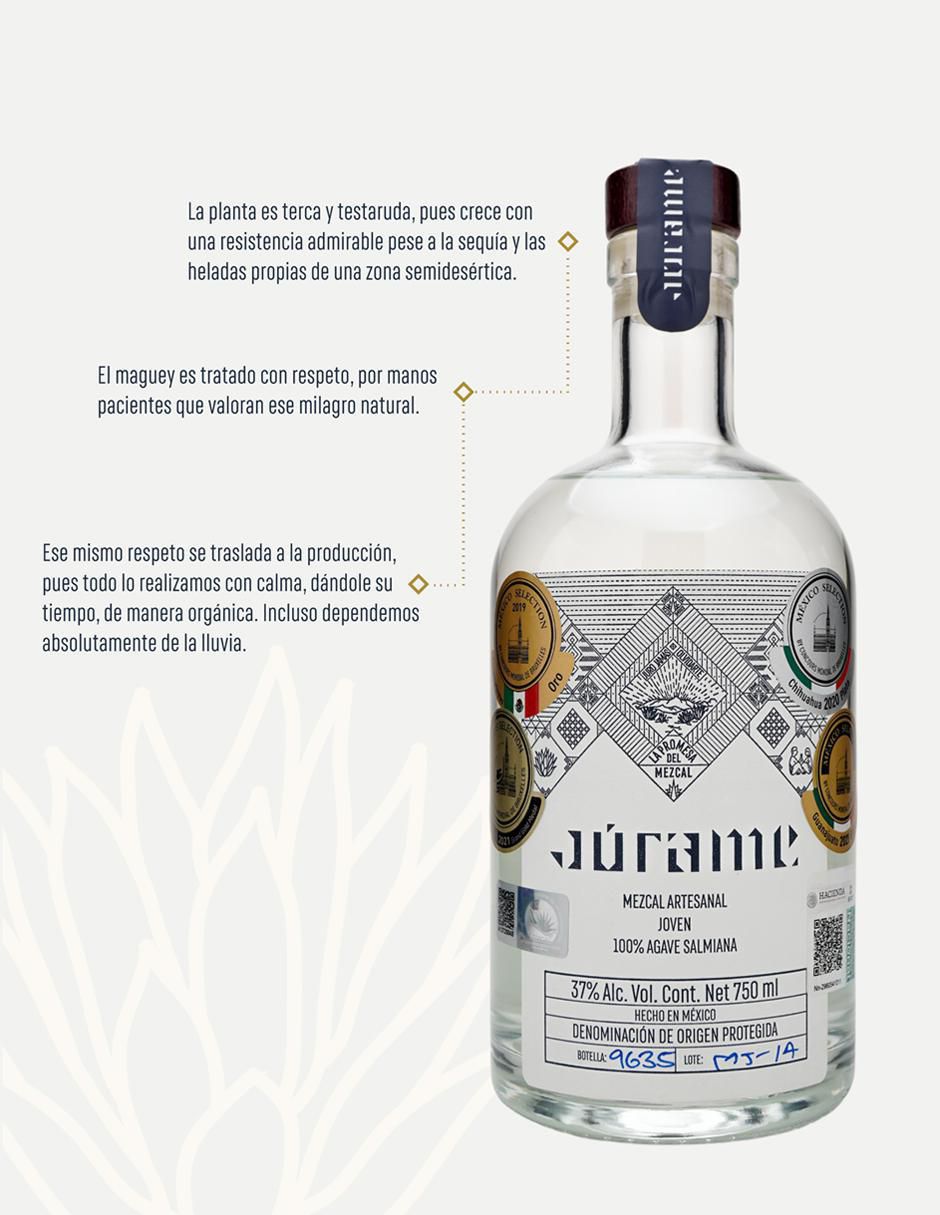 Mezcal Cristalino Joven 375 ml 2