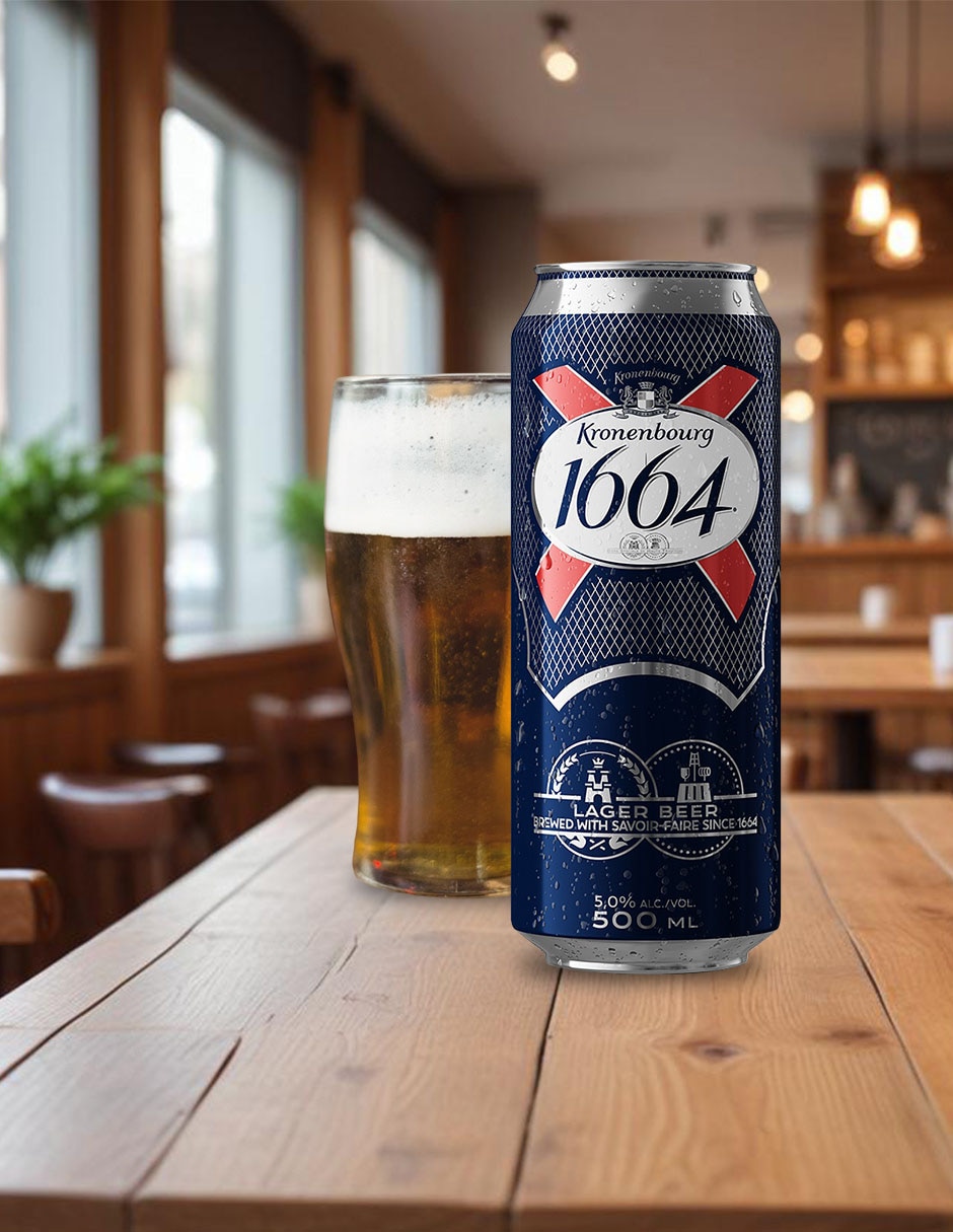 Cerveza clara 1664 lager caramelo 500 ml 4