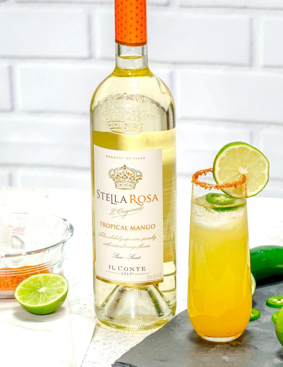 Vino aromatizado sabor mango tropical 750 ml 2