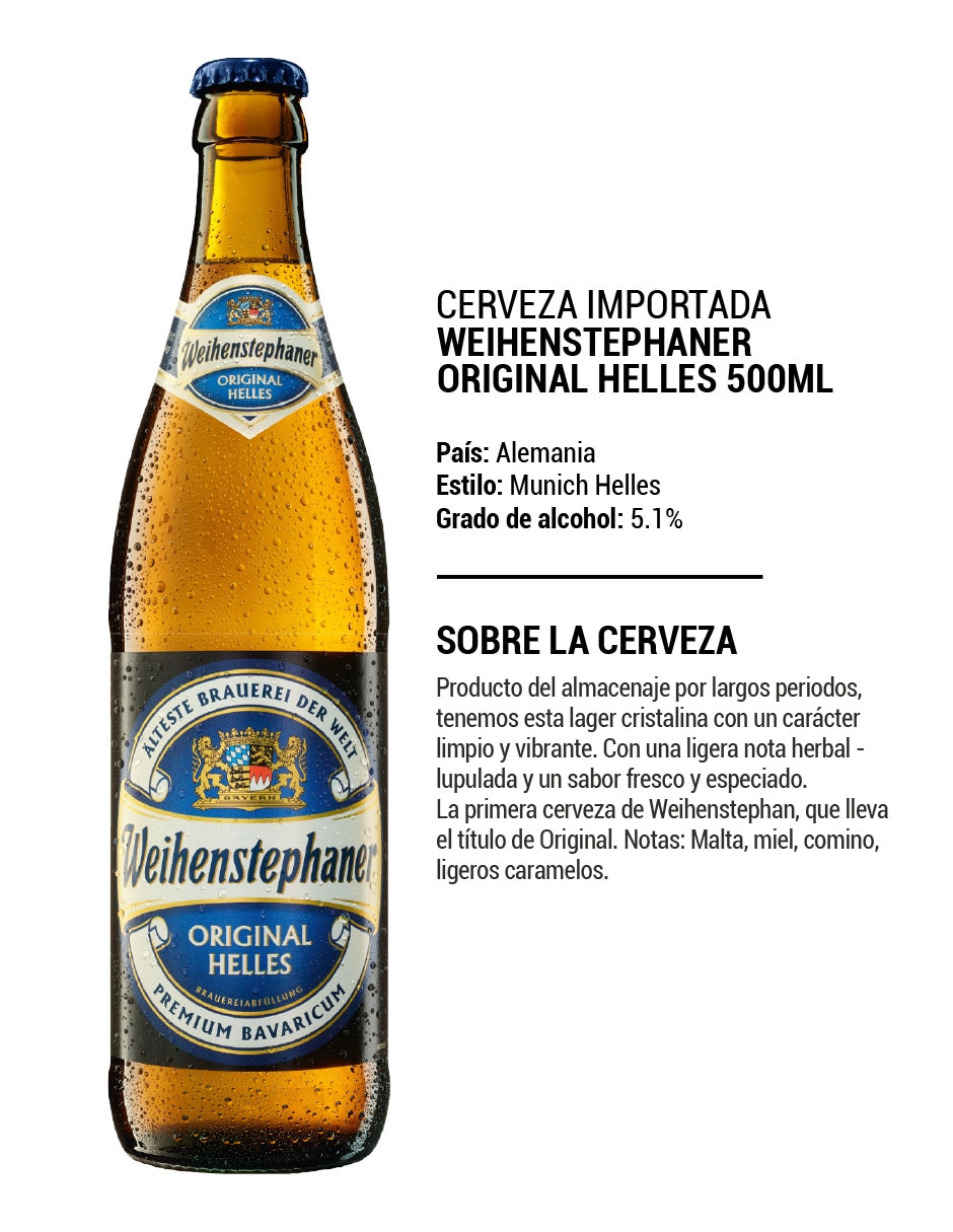 Cerveza clara lager lúpulo 500 ml 2
