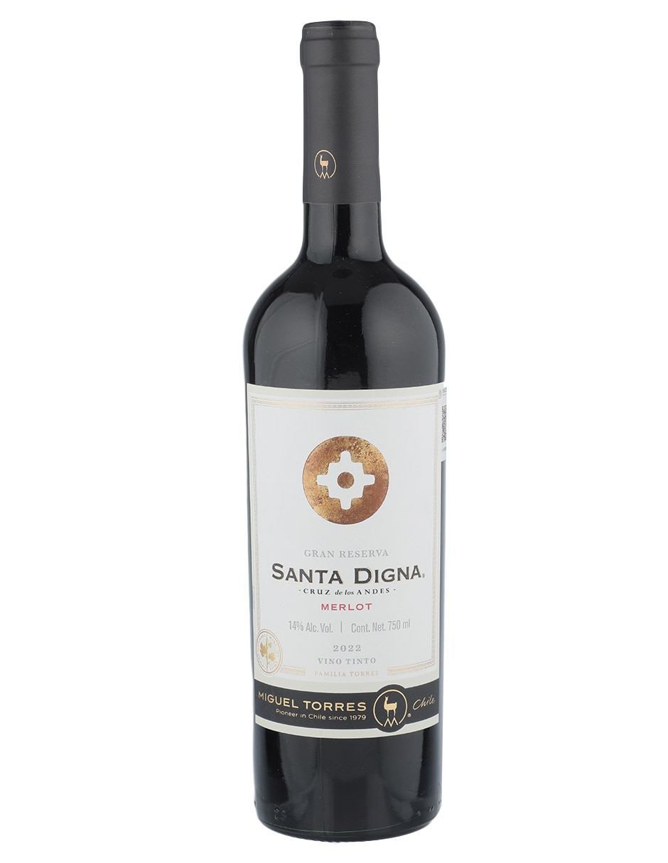 Vino tinto Santa Digna merlot 750 ml