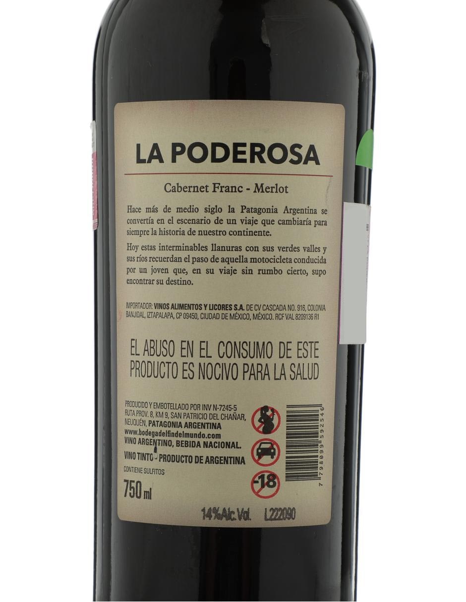 Vino tinto Cabernet Franc Cabernet Franc y Merlot 750 ml 3
