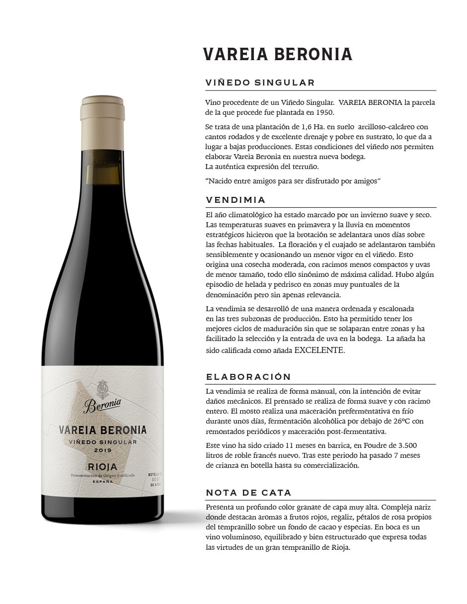 Vino tinto Vareia 2019 tempranillo 750 ml 3