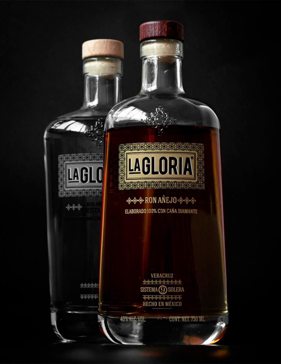 Set ron Añejo + Cristalino 750 ml 3