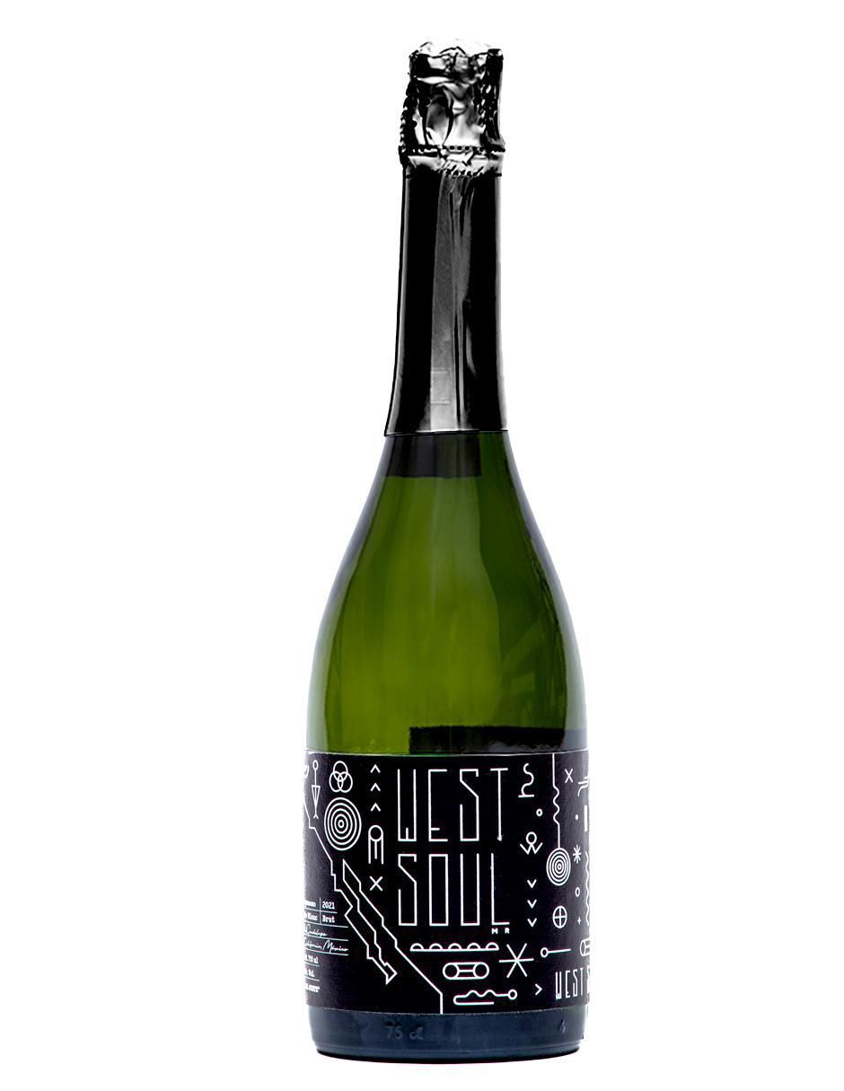 Set de vino espumoso Chardonnay West Soul México 750 ml 4