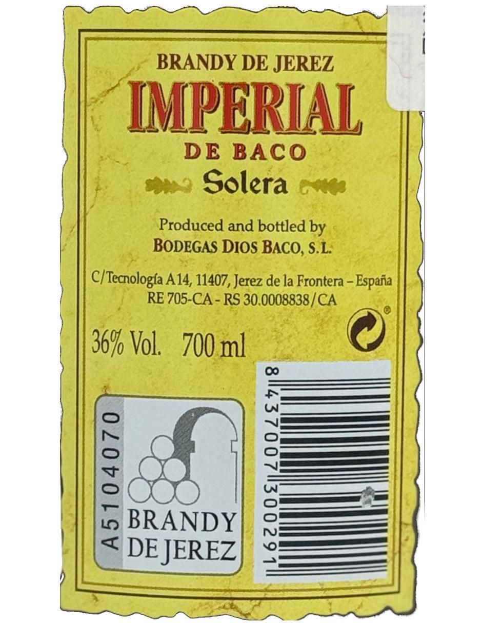 Brandy Solera Sherry Cask 700 ml 3