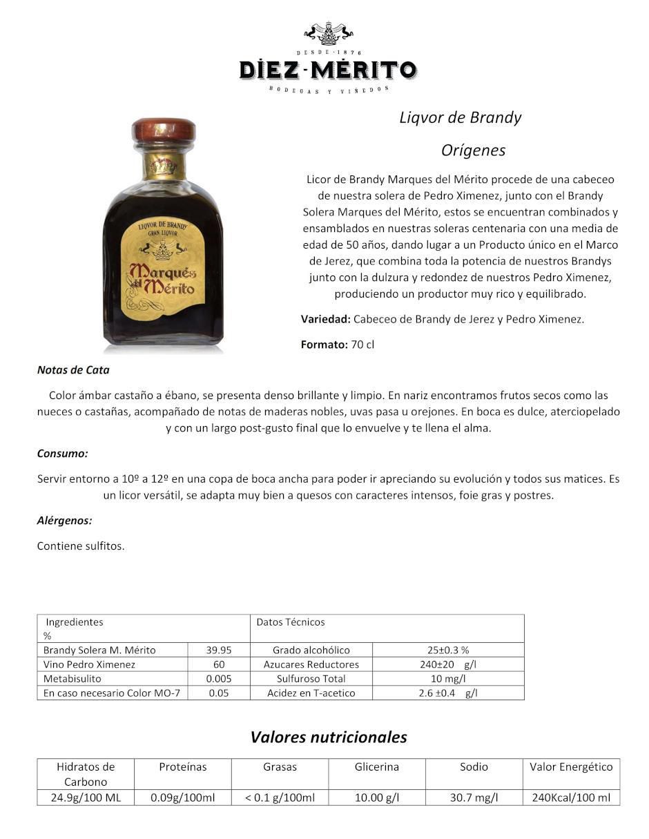 Licor de brandy sabor caramelo 700 ml 2