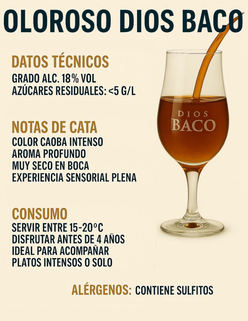 Jerez seco oloroso 18 años de añejamiento 750 ml 2