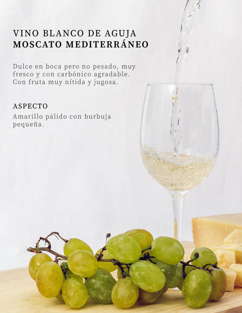 Vino blanco Mediterráneo moscato 750 ml 2