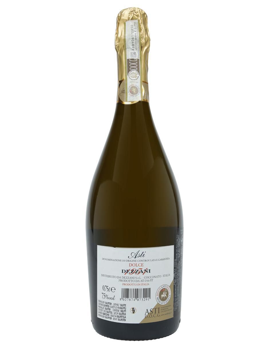 Vino espumoso blanco Glera Asti Dezzani Spumante D.O.C.G. Italia 750 ml 3