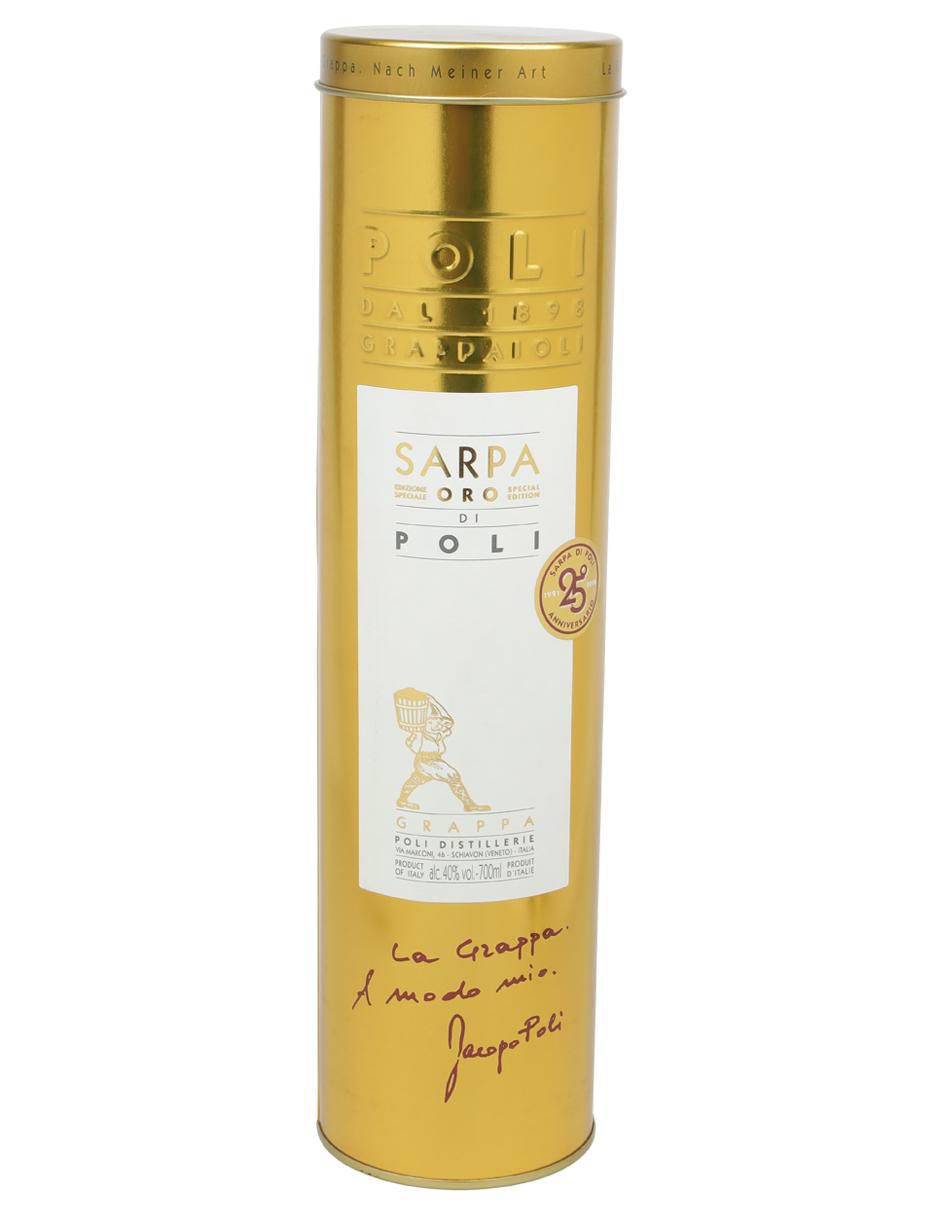 Grappa Sarpa Oro Grappa Poli. tipo Añejo 700 ml 4