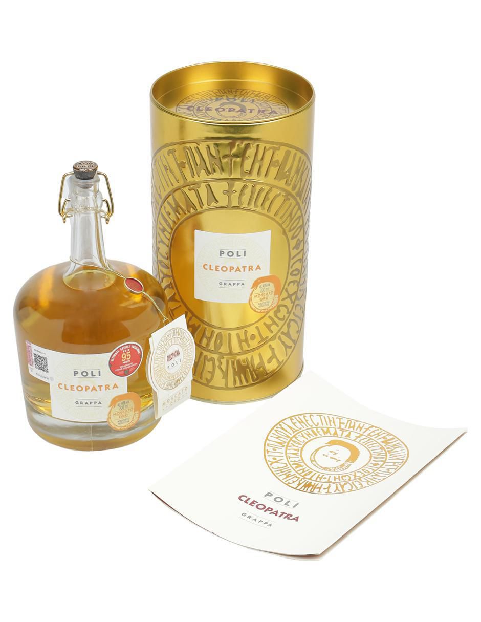 Grappa Cleopatra Moscato Oro Grappa tipo Añejo 700 ml