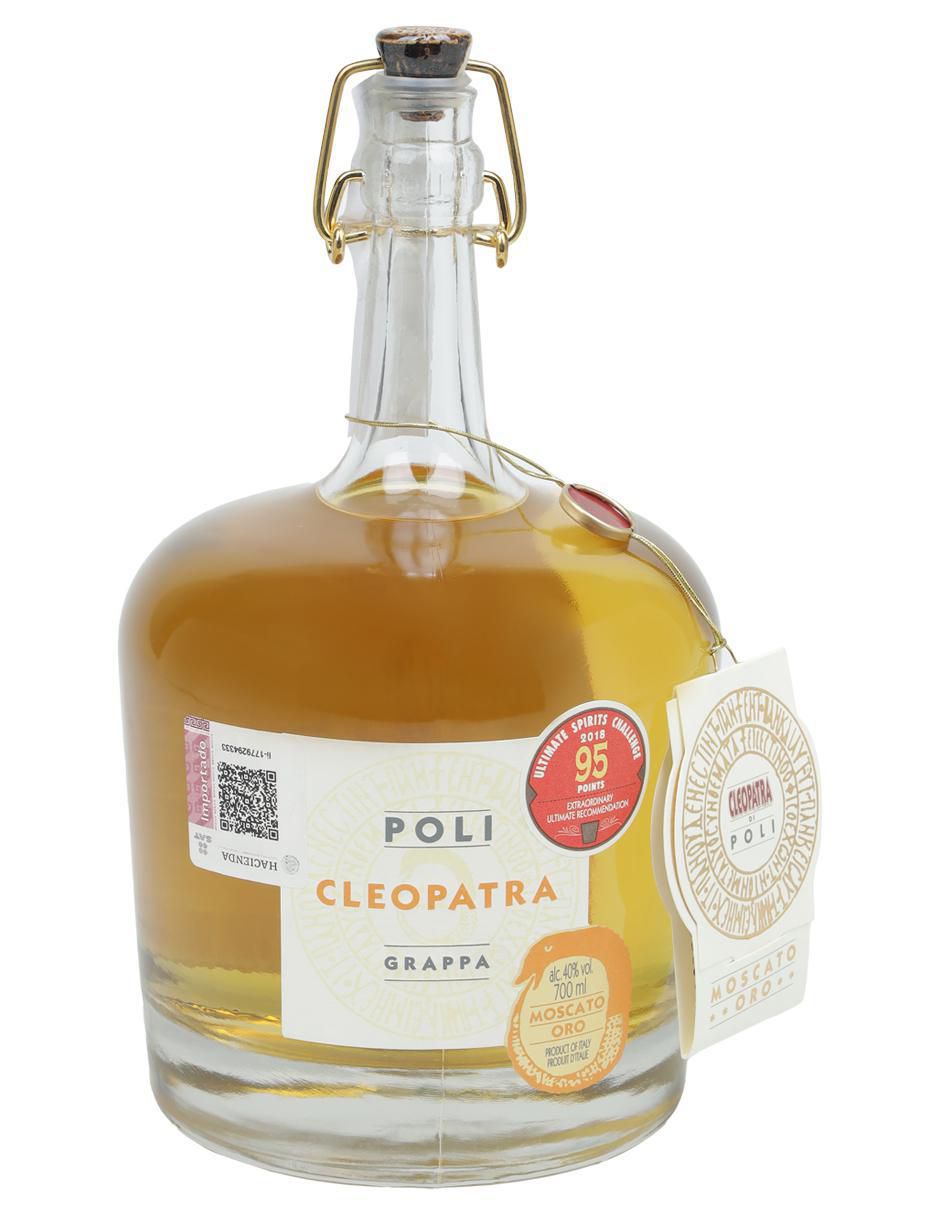 Grappa Cleopatra Moscato Oro Grappa tipo Añejo 700 ml 2