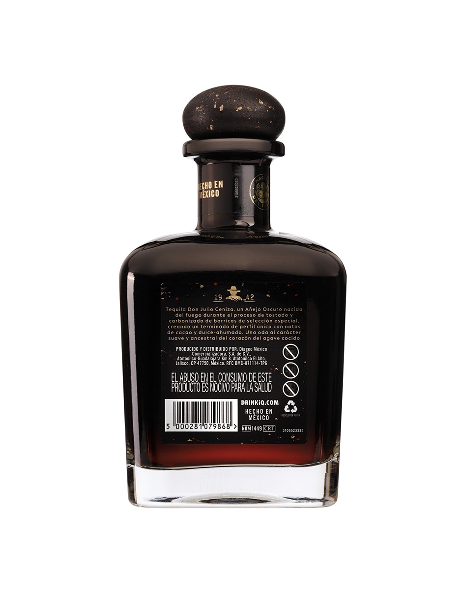 Tequila Ceniza tipo añejo 700 ml 2