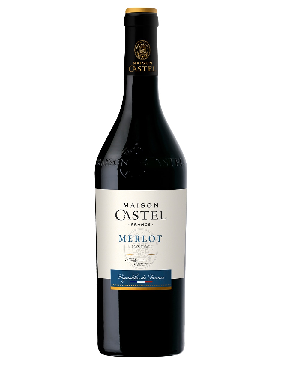 Vino tinto merlot Monovarietales Francia 750 ml