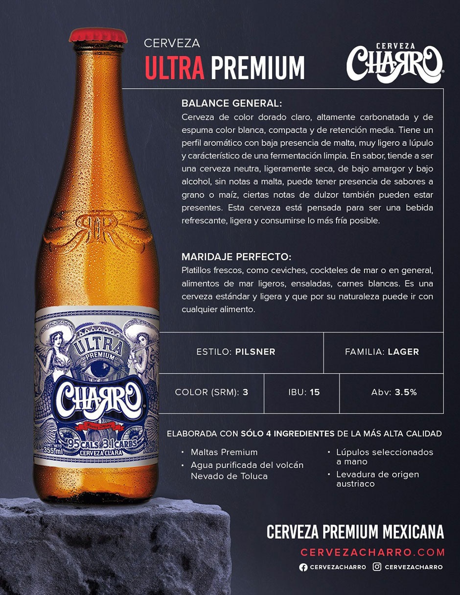 Cerveza clara Ultra Premium Lager 355 ml 3