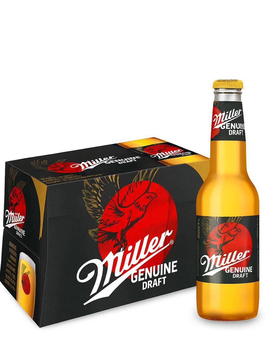 Cerveza clara Genuine Draft Lager amargo 24 pack 355 ml
