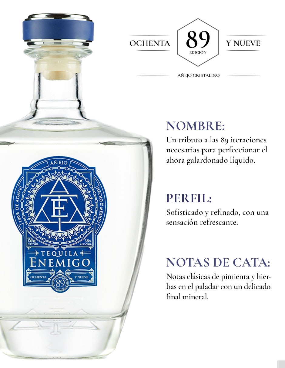 tipo añejo cristalino 750 ml 3