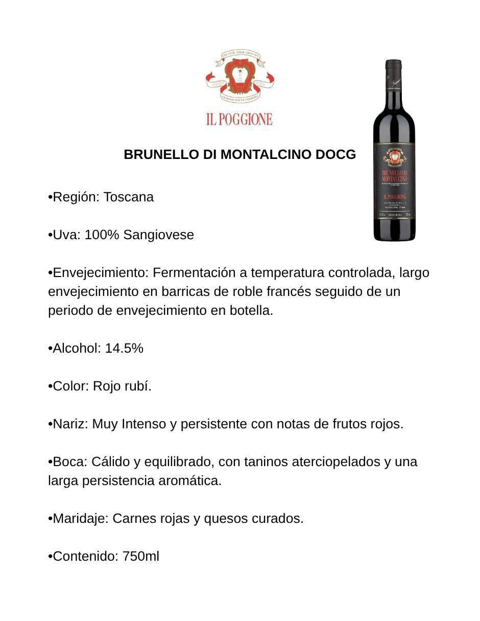 Vino tinto Brunello Varietal 750 ml 2
