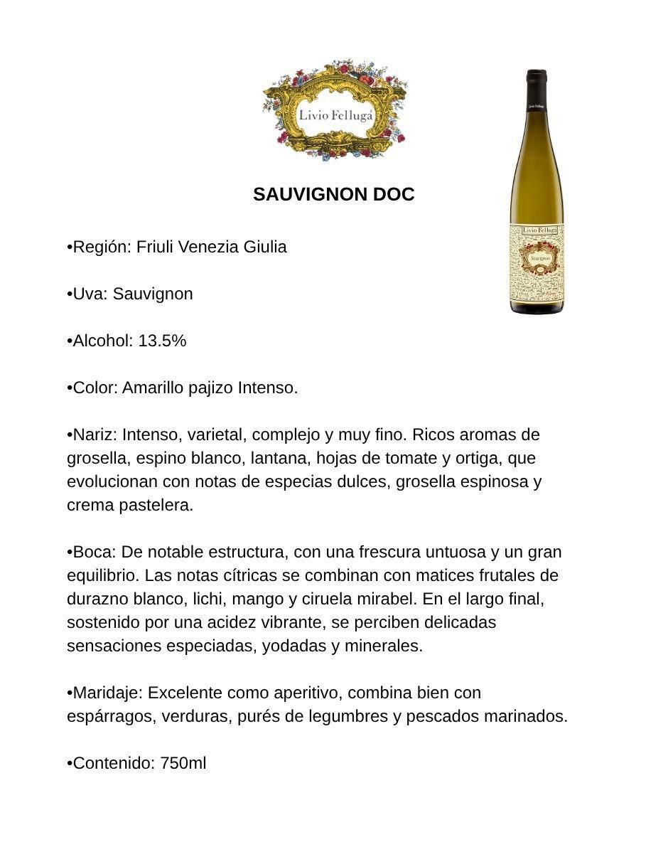 Vino blanco Sauvignon blanc 750 ml 2