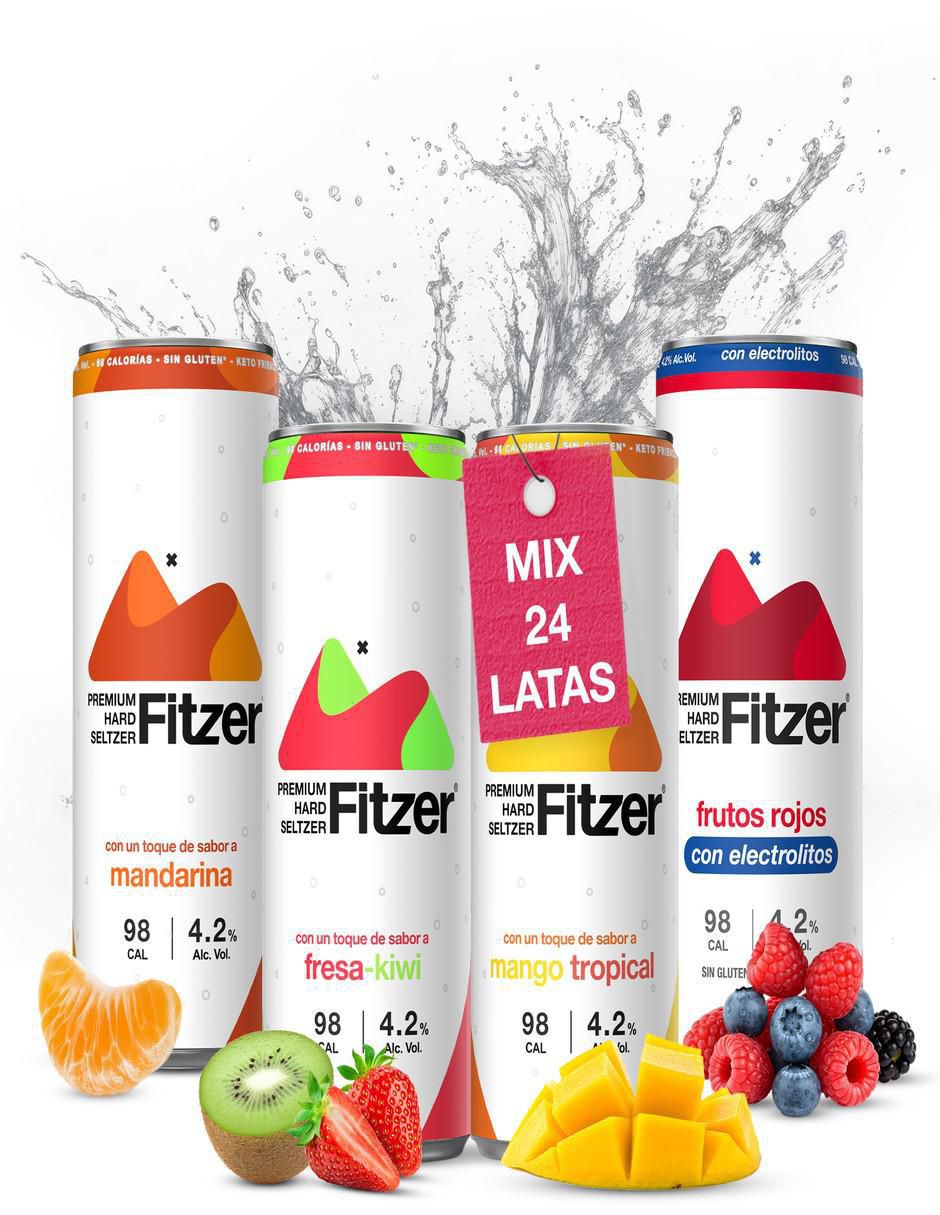 Cocktail Hard Seltzer sabor frutal 355 ml