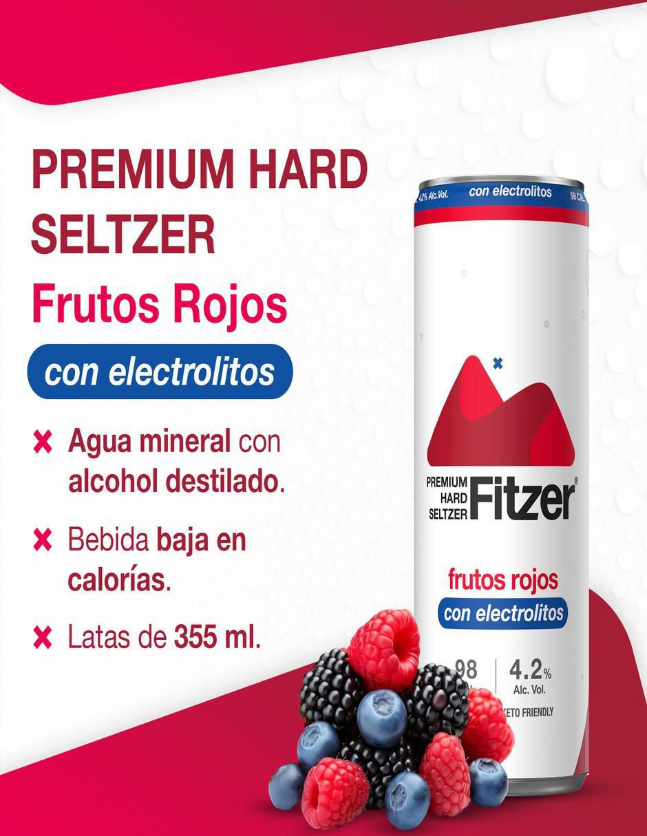Cocktail Hard Seltzer sabor frutal 355 ml 2