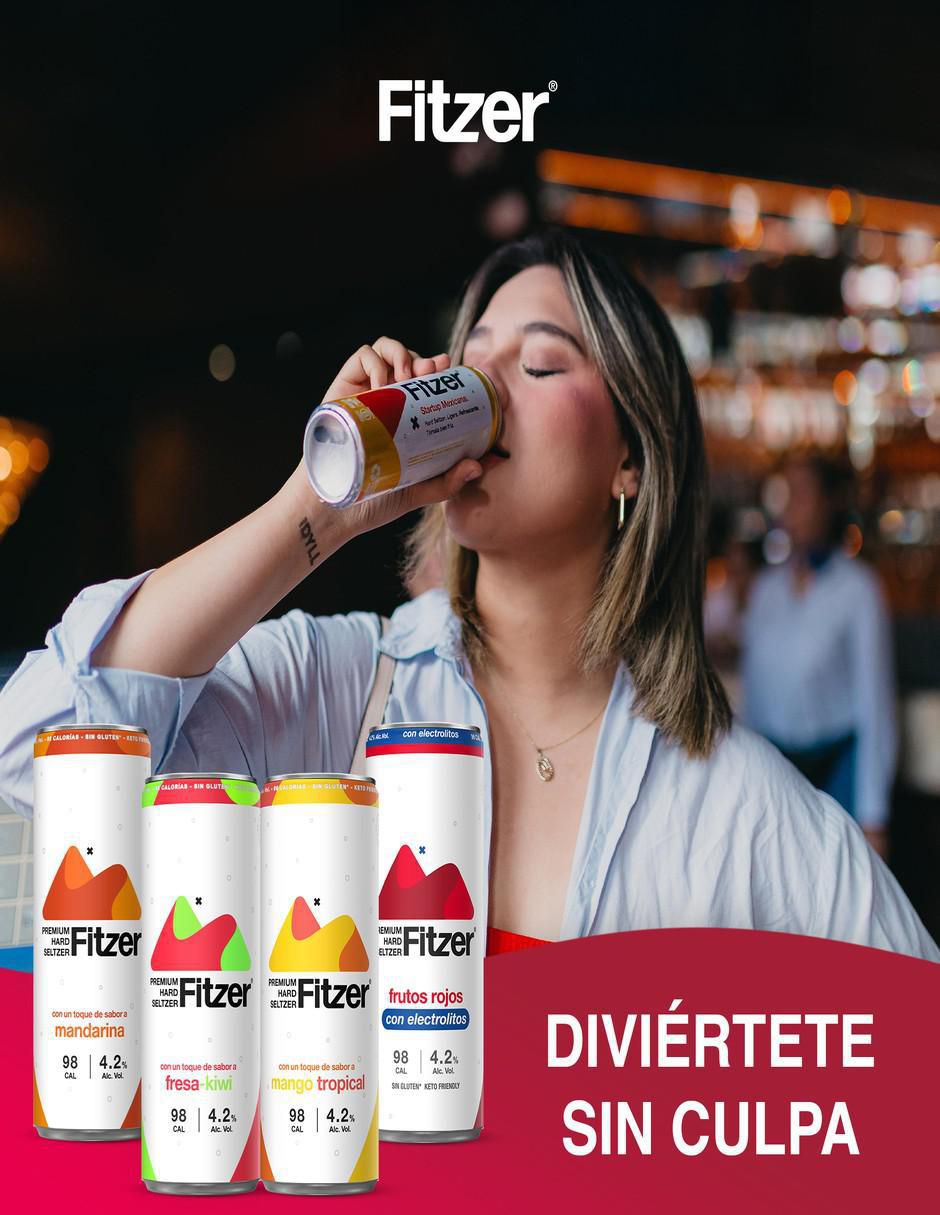 Cocktail Hard Seltzer sabor frutal 355 ml 6