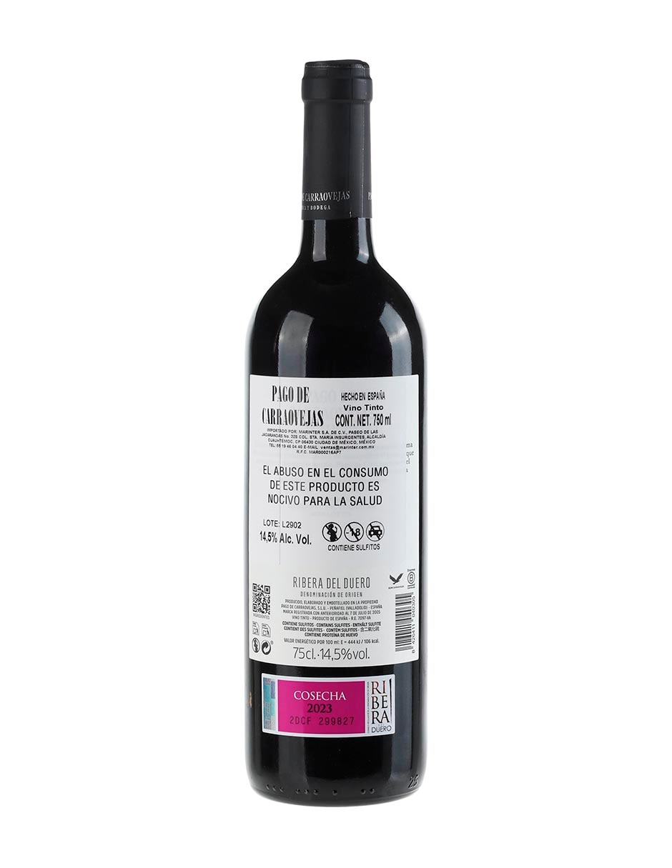Vino tinto Alma de Carraovejas Tempranillo, merlot, cabernet 750 ml 2