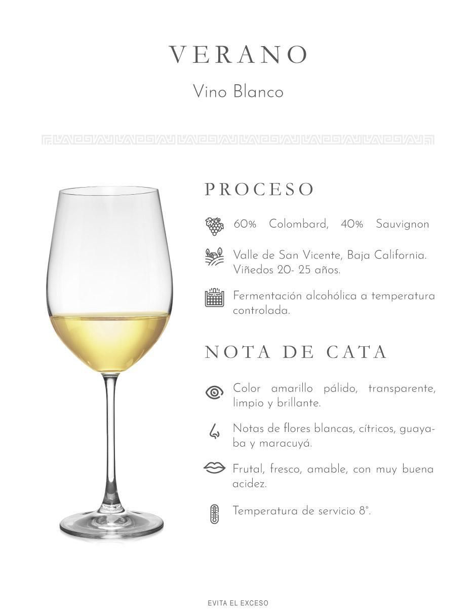 Set de vino blanco Colombard 750 ml 2