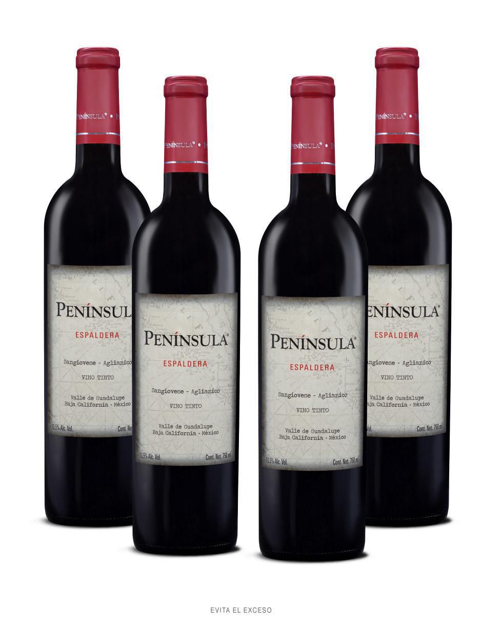 Set vino tinto Península Aglianico 750 ml