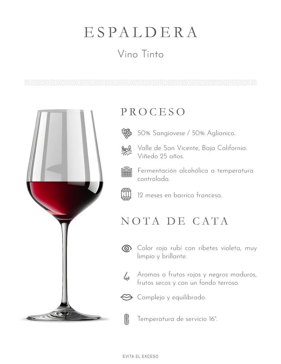 Set vino tinto Península Aglianico 750 ml 2