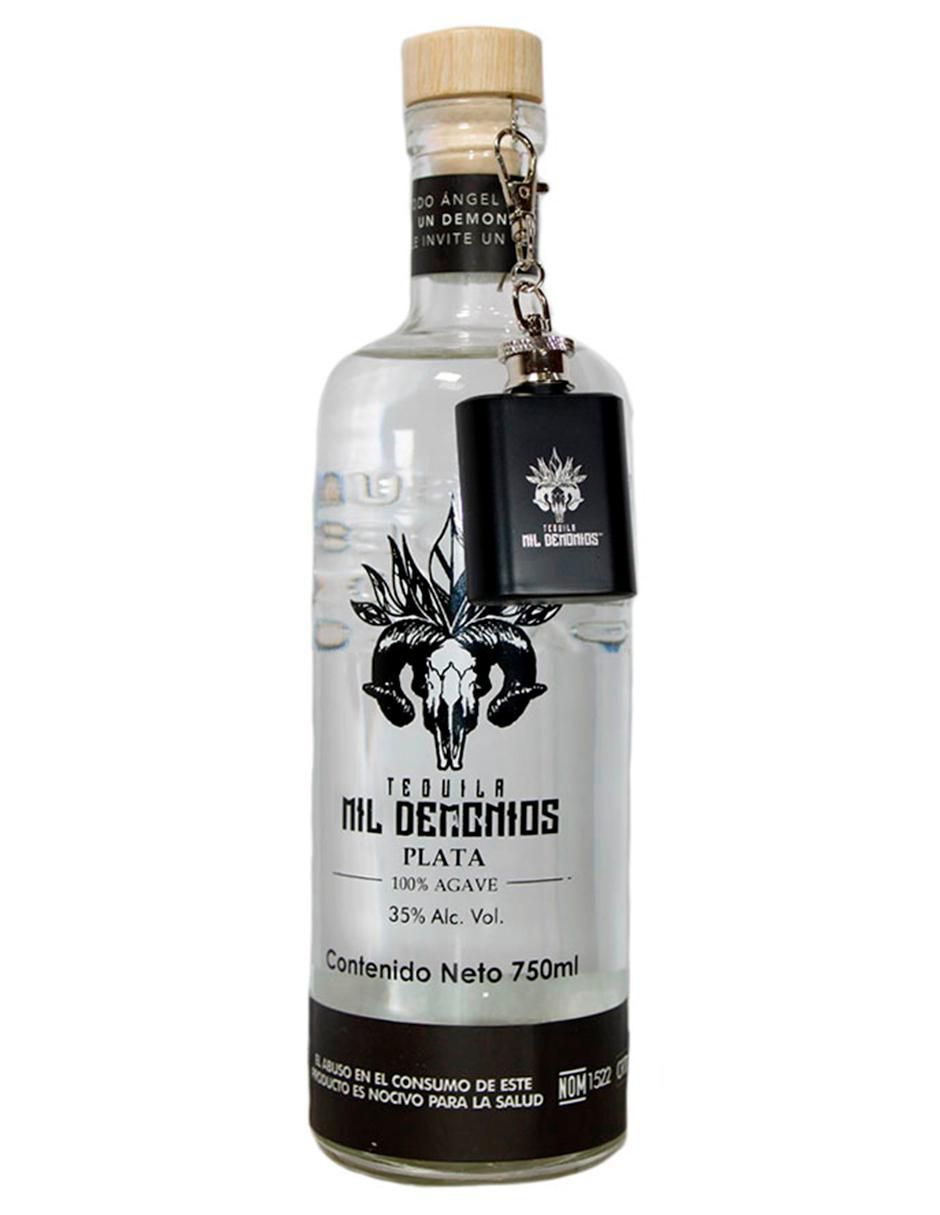 Tequila Mil Demonios tipo cristalino 750 ml